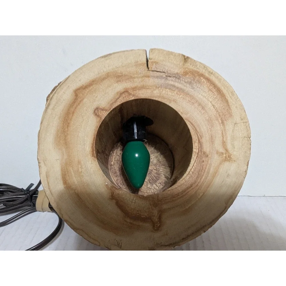 Spinnig Aspen Candle Wooden Electric Candle Horse Craft